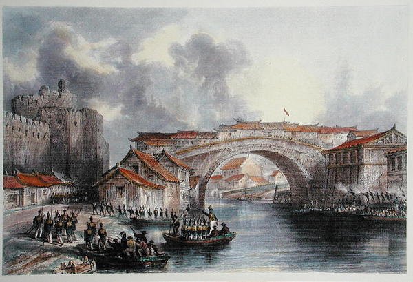 Westtor von Ching Keang Foo, ca. 1850 (Farblithografie) von Thomas (after) Allom