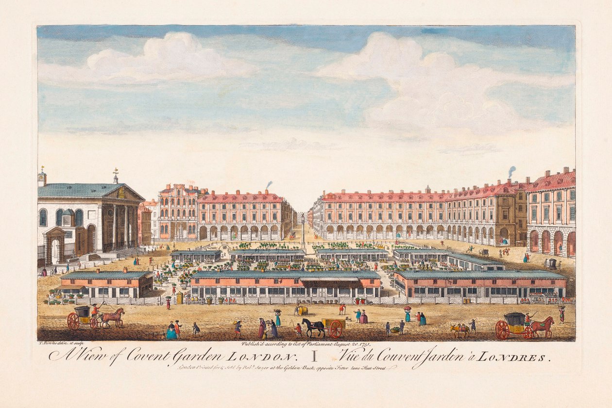 Ein Blick auf Covent Garden, London von Thomas (after) Bowles