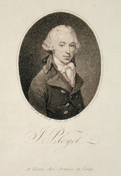 Porträt von Ignace Pleyel (1757-1831) graviert von Johann Joseph Neidl (1776-1832) von Thomas (after) Hardy