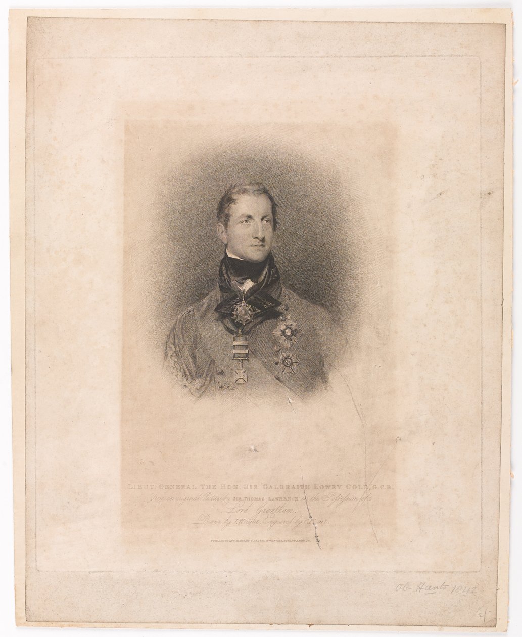 Generalleutnant Der Ehrenwerte Sir Galbraith Lowry Cole GCB von Thomas (after) Lawrence