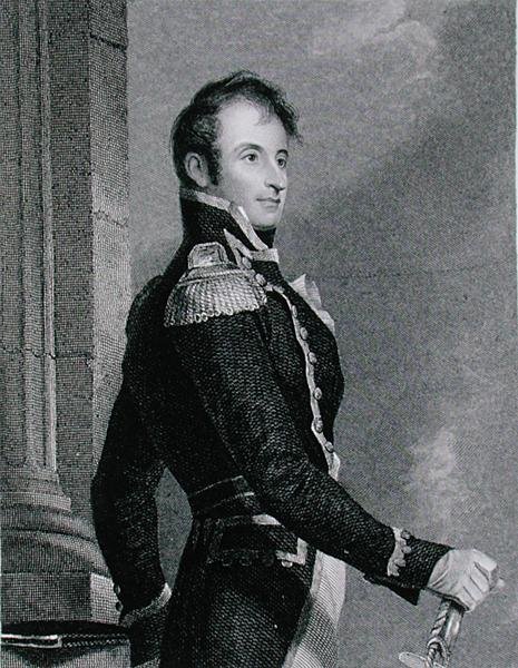 Stephen Decatur (1779-1820), graviert von Asher Brown Durand nach einer Kopie des Originals von James Herring von Thomas (after) Sully