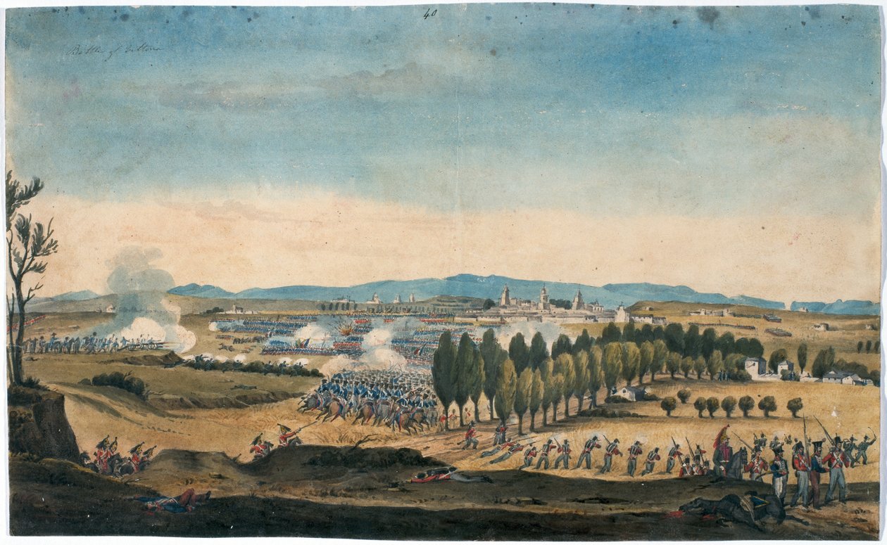 Schlacht von Vittoria von Thomas (attrib. to) McNiven