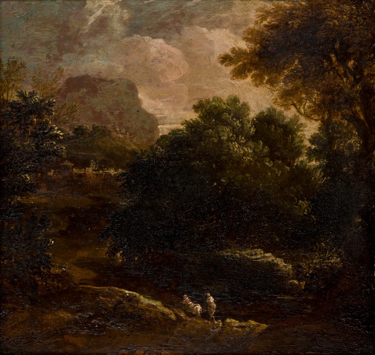 Waldlandschaft mit Figuren, c.1789-1847 von Thomas Barker