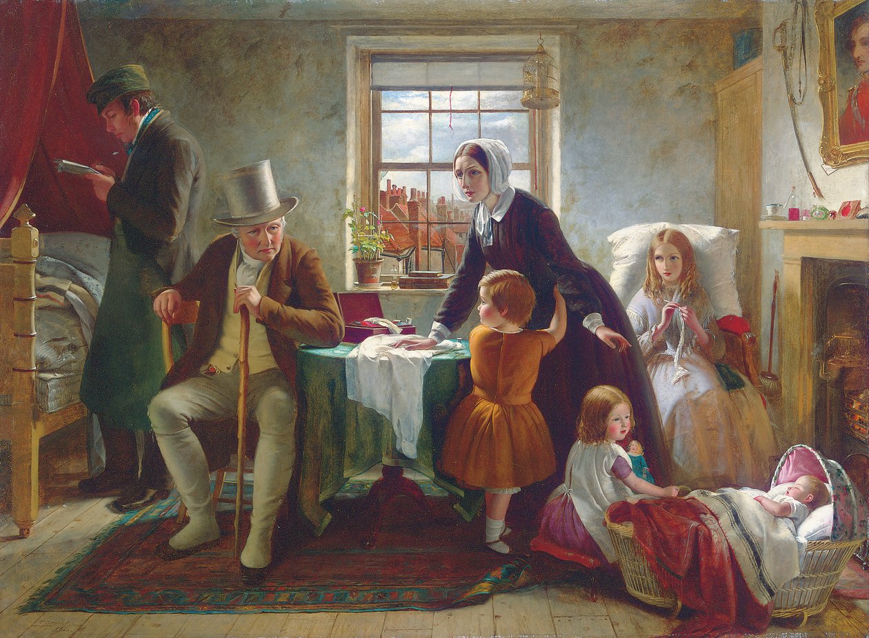Die Stille der reinen Unschuld überzeugt, wo Worte versagen, 1855 von Thomas Brooks