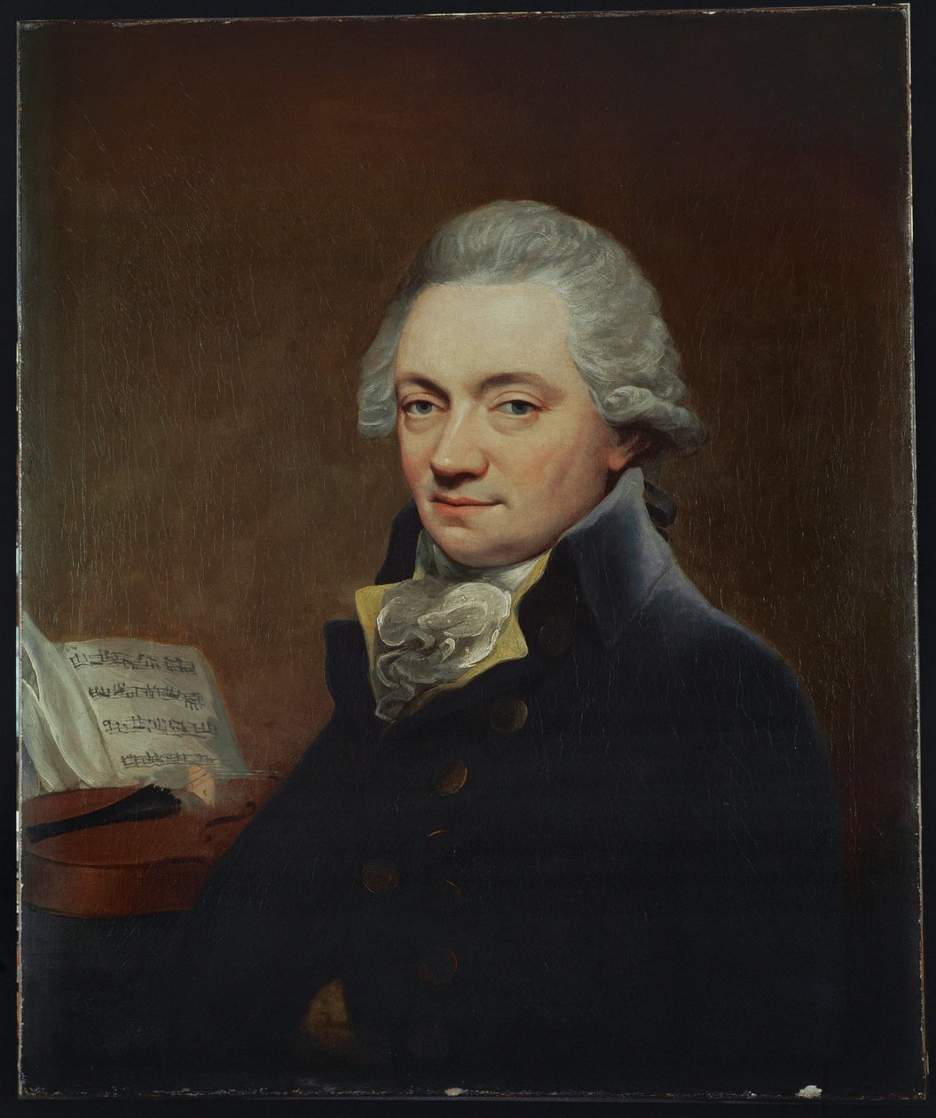 Johann Peter Salomon, Joseph Haydns Verleger in London (Öl auf Leinwand) von Thomas Bush Hardy
