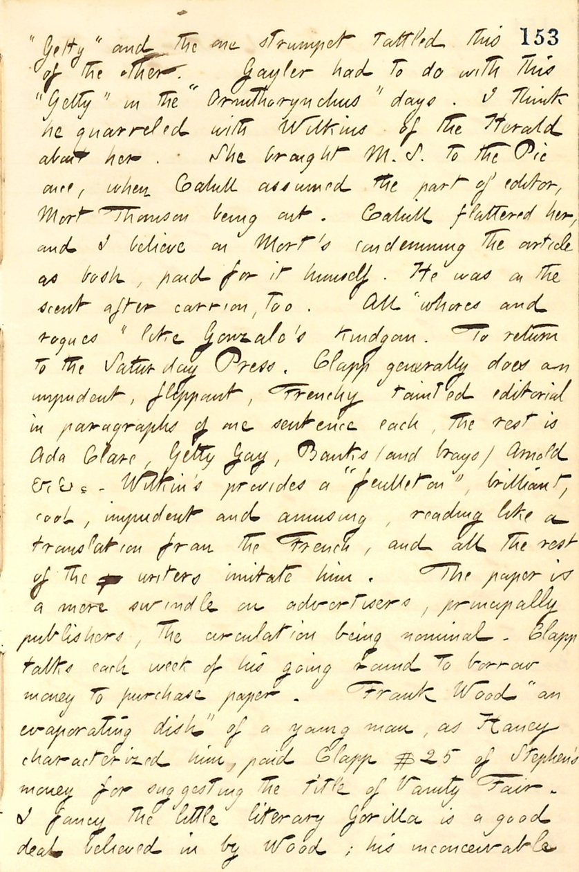Thomas Butler Gunn Tagebücher - Band 11, Seite 162, 29. November 1859 von Thomas Butler Gunn