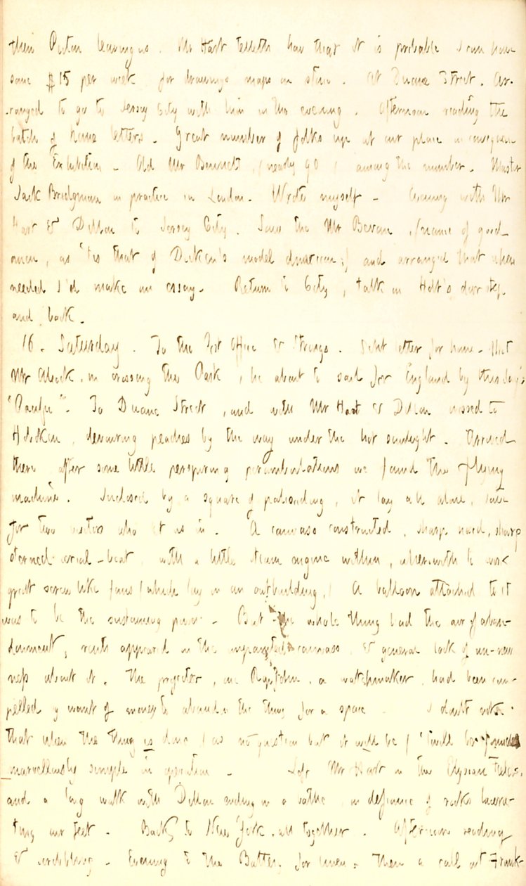 Thomas Butler Gunn Tagebücher - Band 2, Seite 155, 15.-16. August 1851 von Thomas Butler Gunn