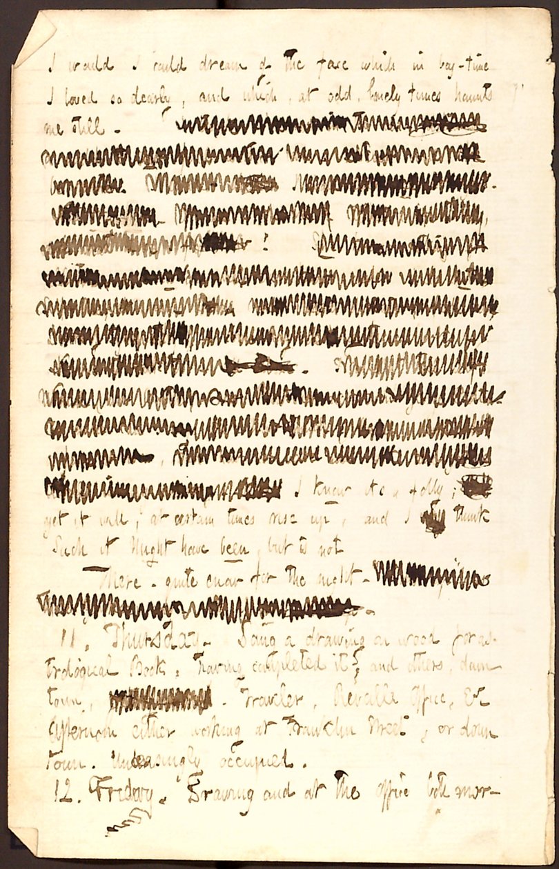 Thomas Butler Gunn Tagebücher - Band 3, Seite 44, 10.-12. Dezember 1851 von Thomas Butler Gunn