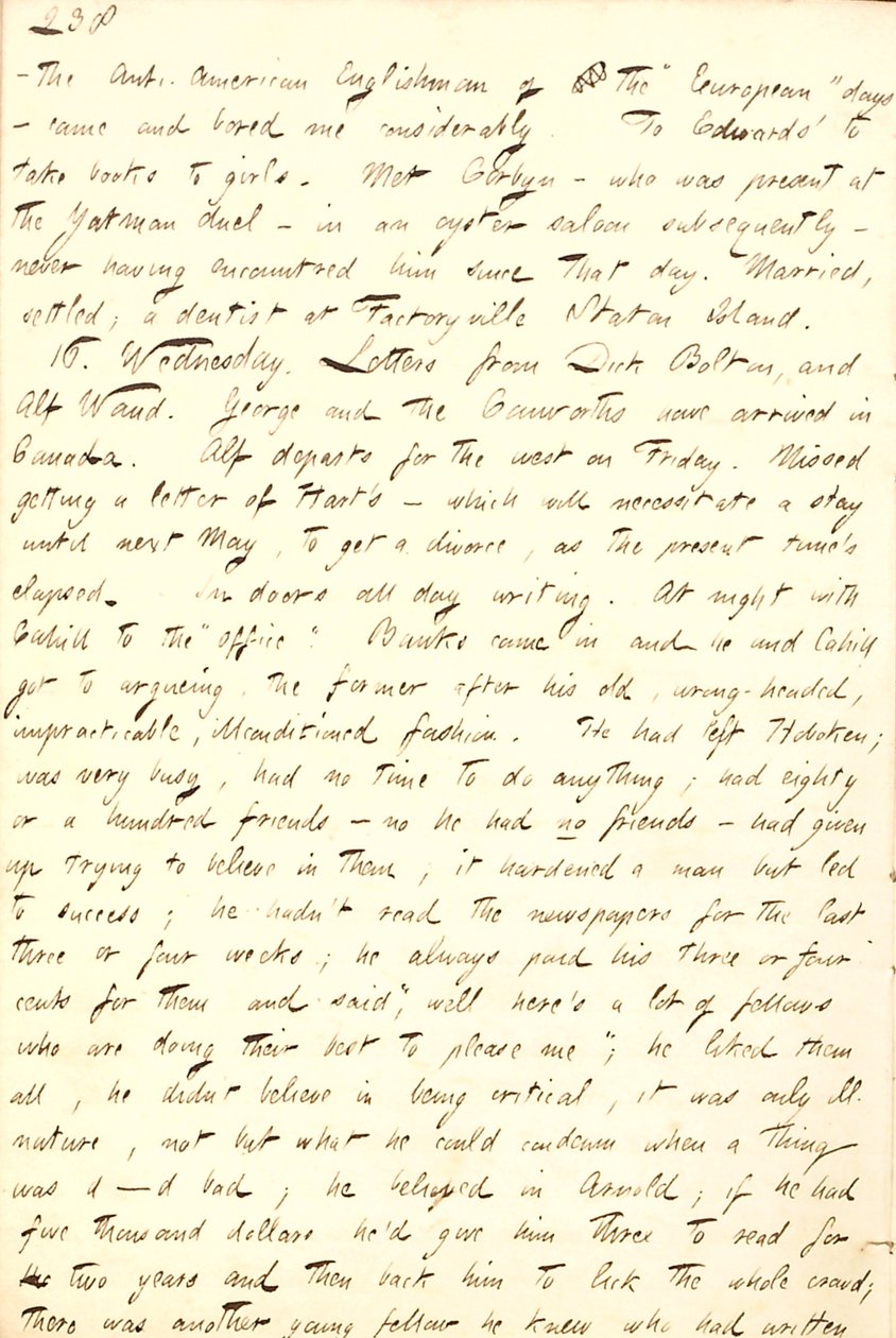 Thomas Butler Gunn Tagebücher - Band 8, Seite 227, 15.-16. September 1857 von Thomas Butler Gunn