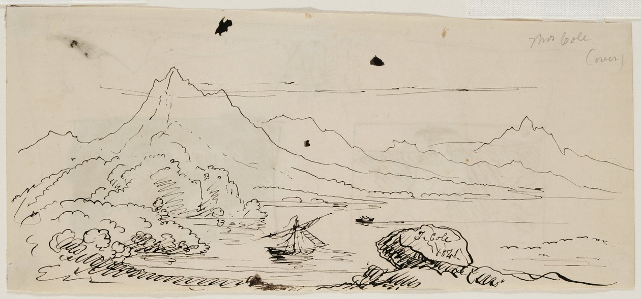 Landschaftsskizze, 1841 von Thomas Cole