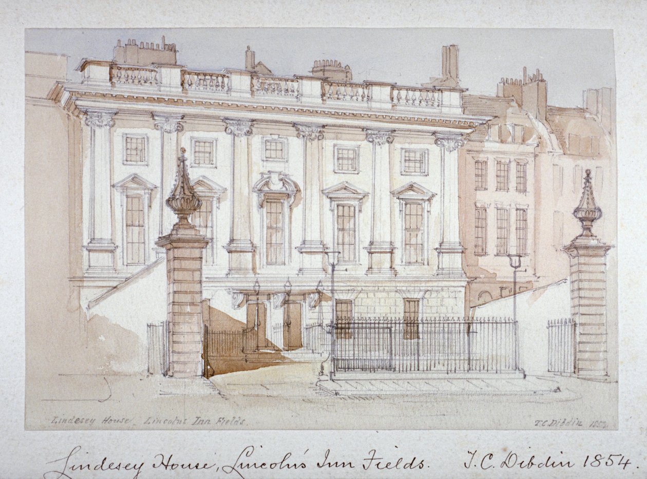 Ansicht von Lindsey House, Lincoln