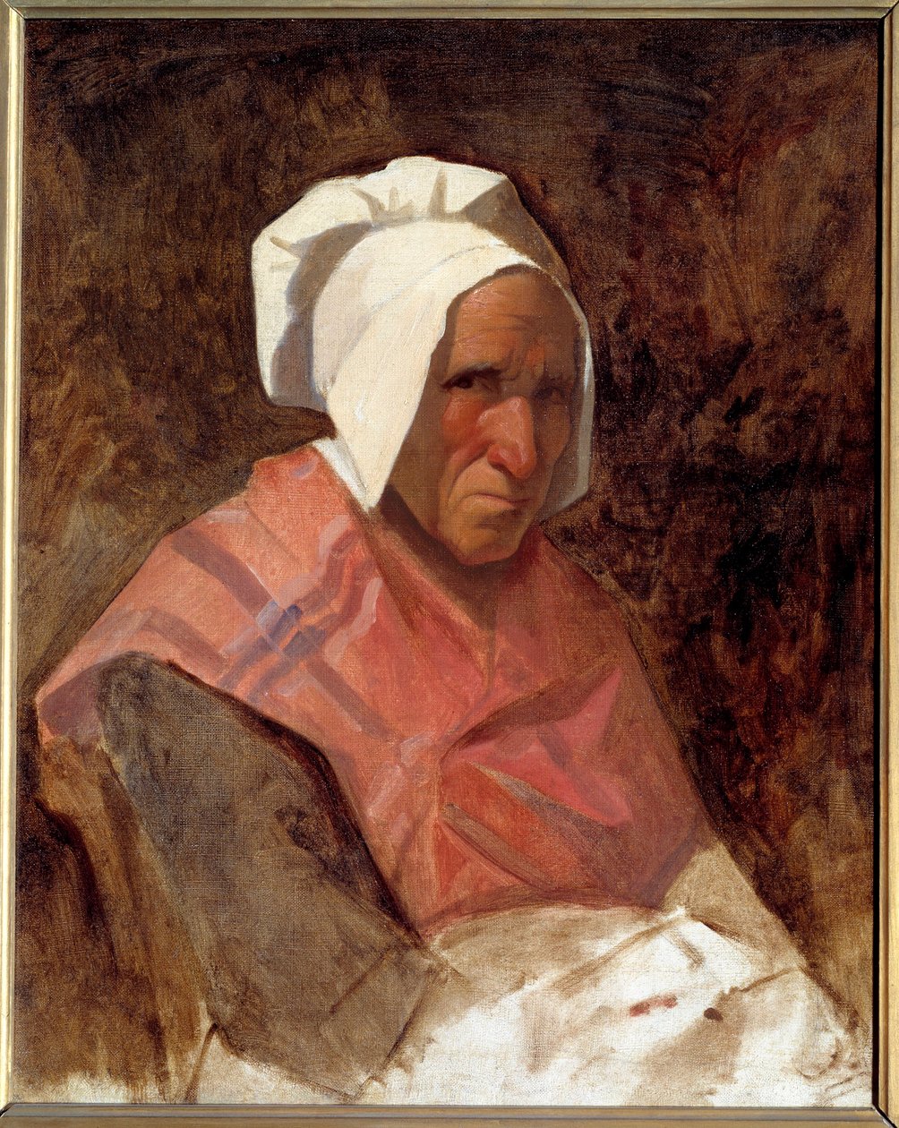 Porträt von Marie Simonet. Gemälde von Thomas Couture von Thomas Couture