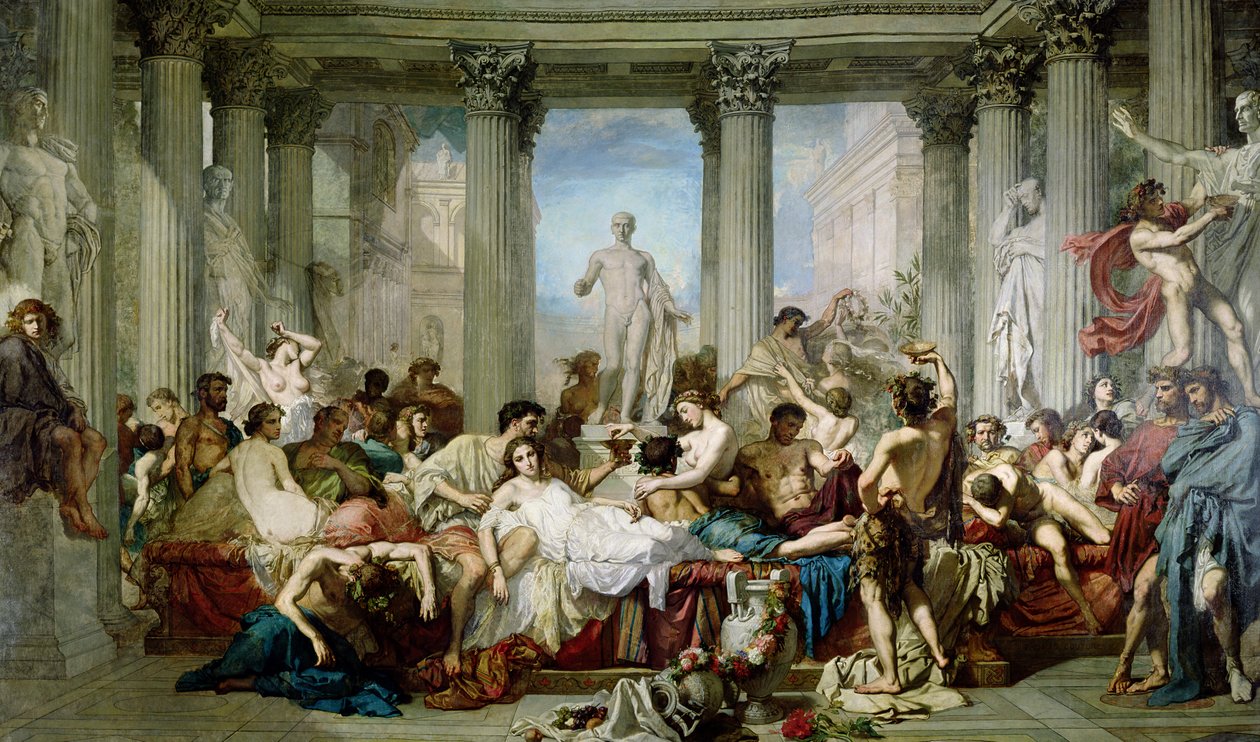 Die Römer in ihrer Dekadenz von Thomas Couture