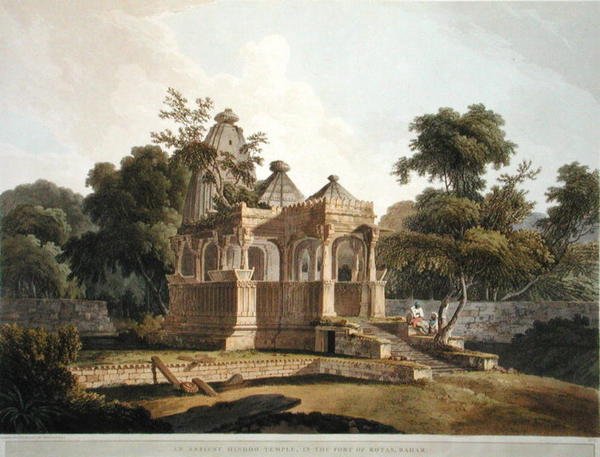 Ein alter Hindutempel in der Festung von Rotas, Bahar, Tafel 12 aus 
