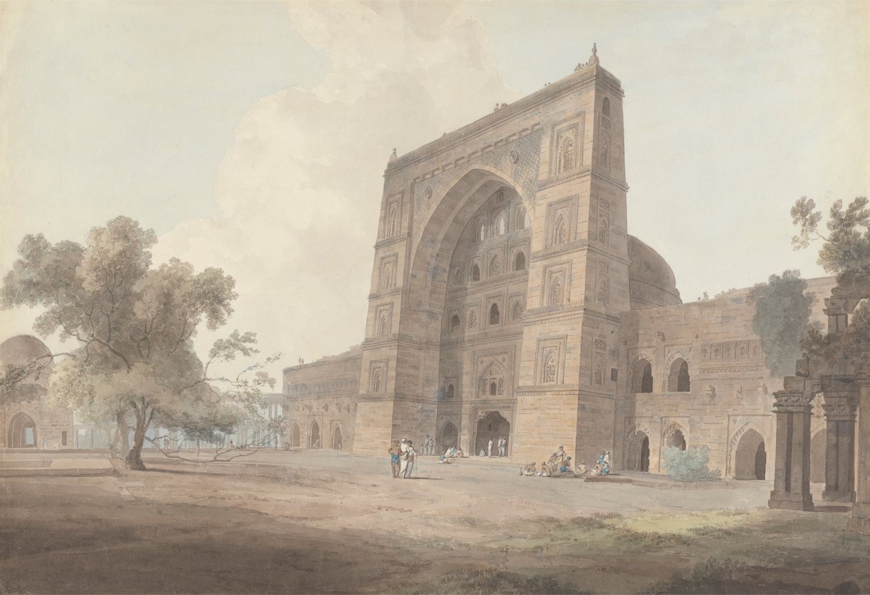 Haupteingang der Jami-Moschee, Jaunpur von Thomas Daniell