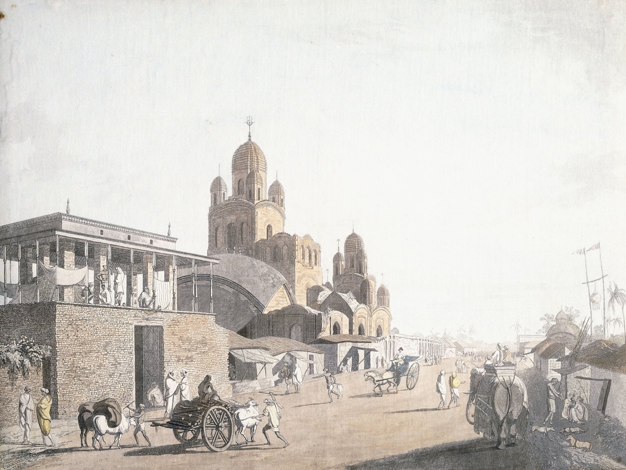 Straßenszene, aus "Views in Calcutta" von Thomas Daniell, 1786-1788 von Thomas Daniell