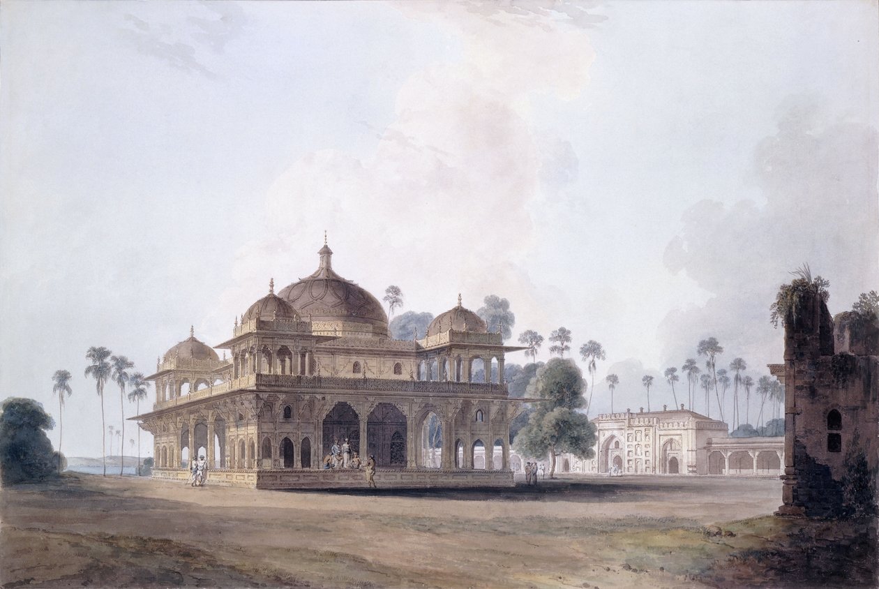 Das Mausoleum von Makhdum Shah Daulat, Maner, Bihar, ca. 1788-1796 von Thomas Daniell