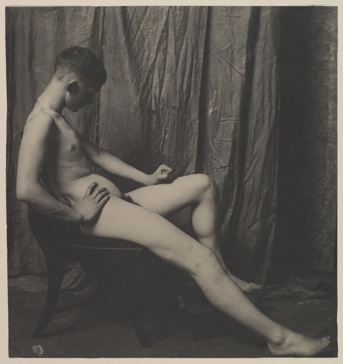 Bill Duckett nackt, an der Kunststudentenliga von Philadelphia von Thomas Eakins