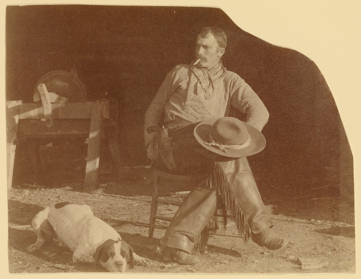 [Cowboy auf der B-T Ranch, Missouri-Territorium] von Thomas Eakins