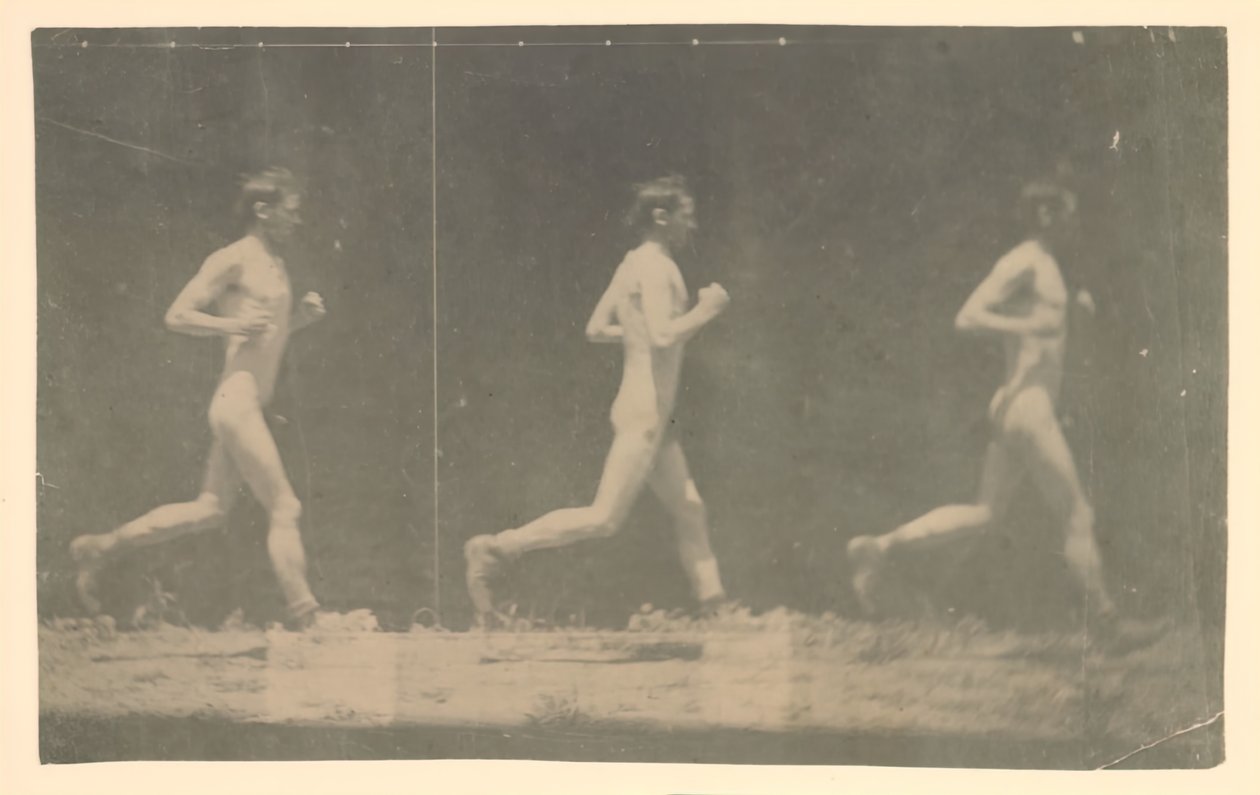 Marey-Rad-Fotografien eines unbekannten Modells von Thomas Eakins