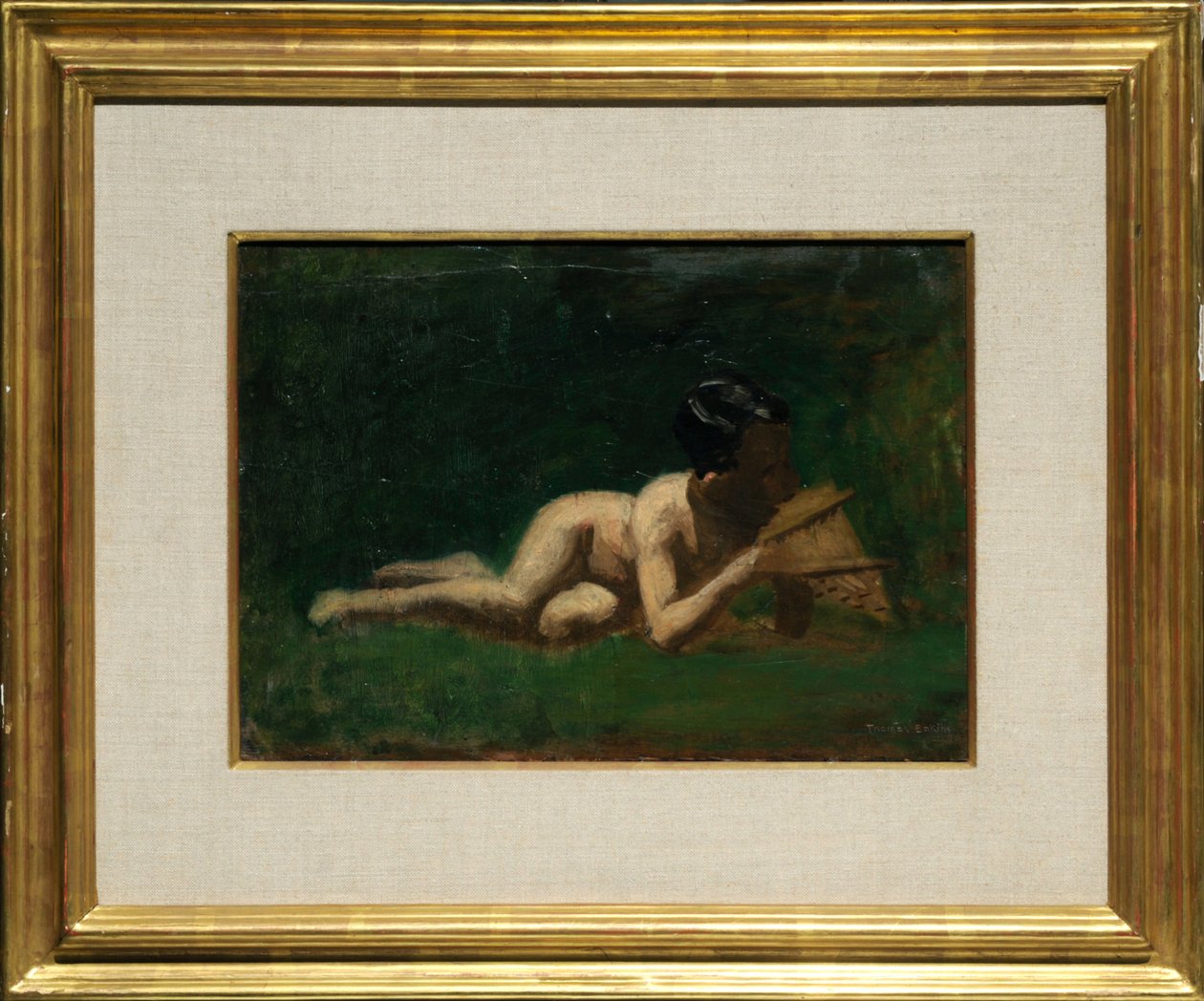 Studie für einen liegenden Jungen in "Arkadia" von Thomas Eakins