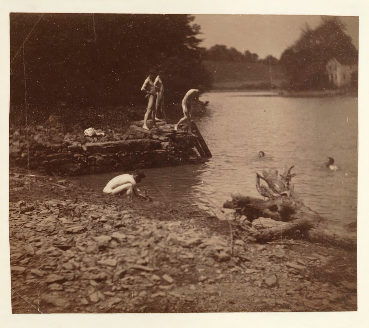 Studie für Schwimmen, 1883 von Thomas Eakins