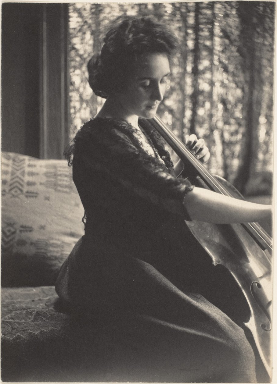 Frau, die Cello spielt von Thomas Eakins