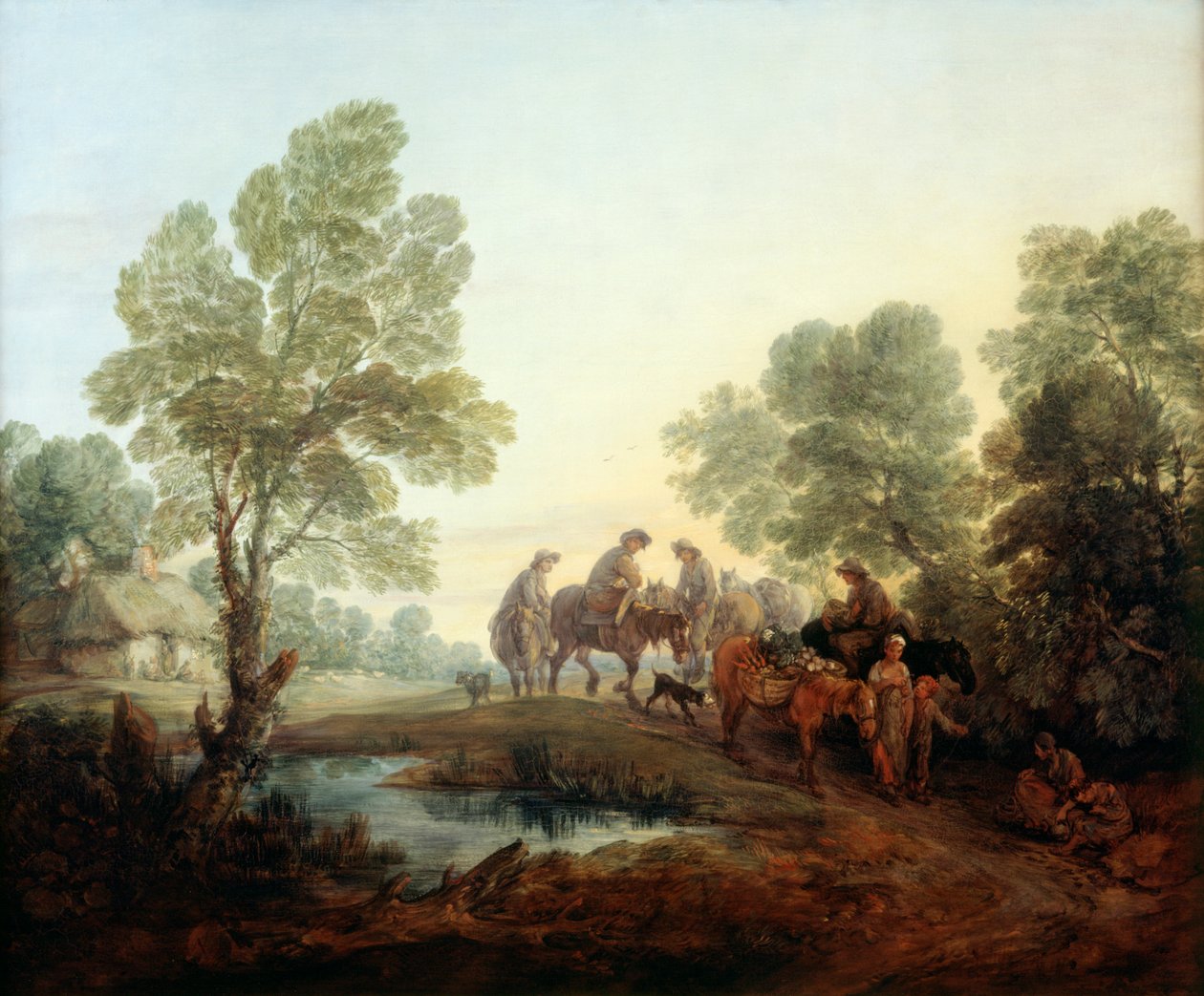 Zum Markt gehen, ca. 1770 von Thomas Gainsborough