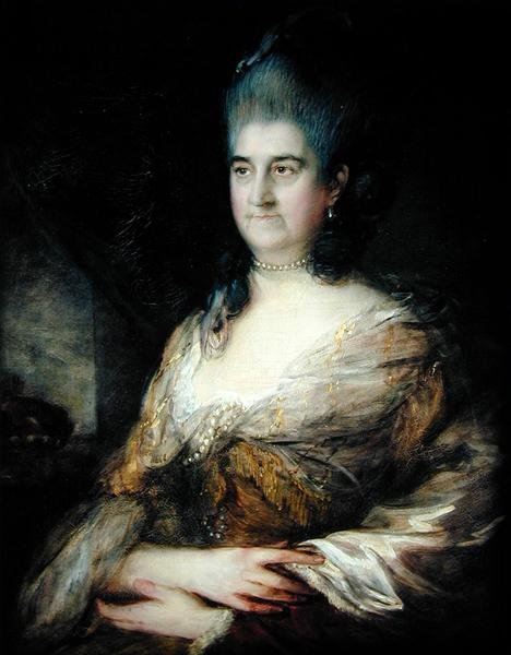 Porträt einer Dame, angeblich Elizabeth Chudleigh (1720-88) von Thomas Gainsborough
