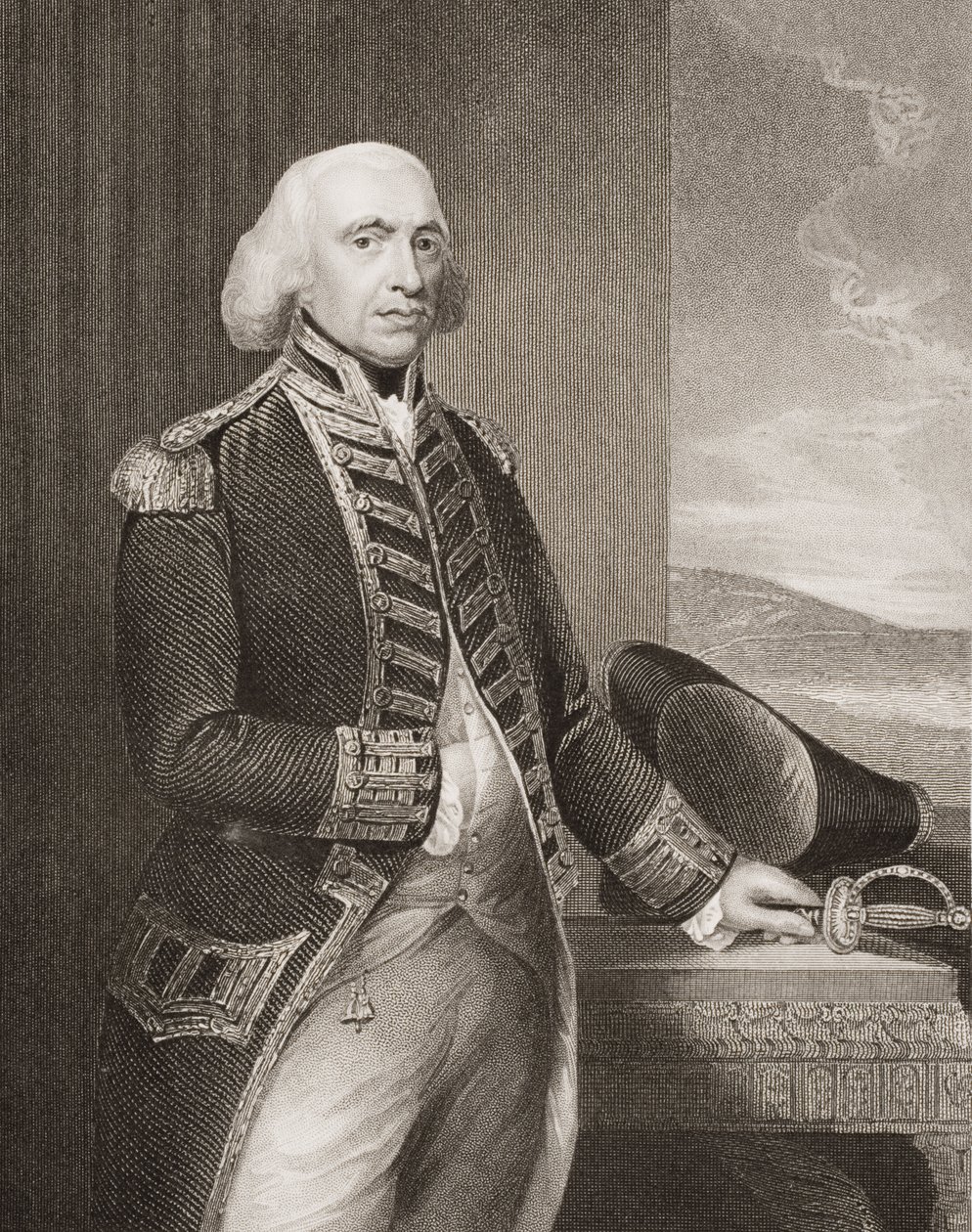 Richard Howe, 1. Earl Howe, Illustration aus 