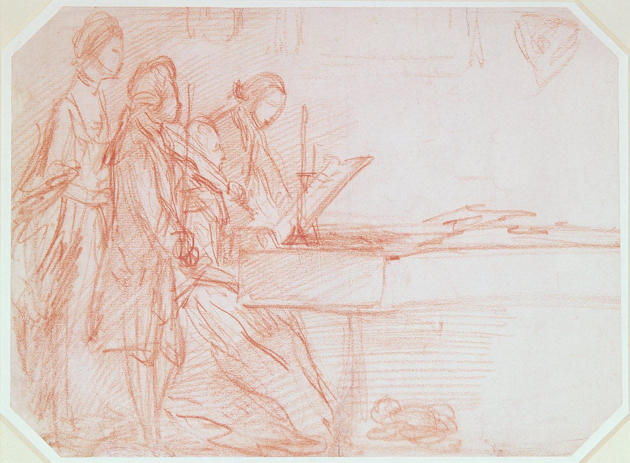 Studie für ein Gruppenporträt einer musikalischen Gesellschaft, ca. 1770 von Thomas Gainsborough