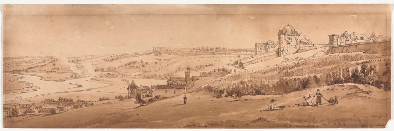 Eine Auswahl von zwanzig der malerischsten Ansichten in Paris, 1802 von Thomas Girtin