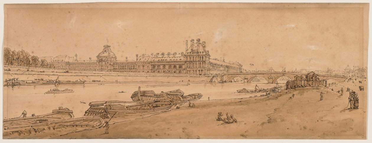 Eine Auswahl von zwanzig der malerischsten Ansichten in Paris, 1802 von Thomas Girtin