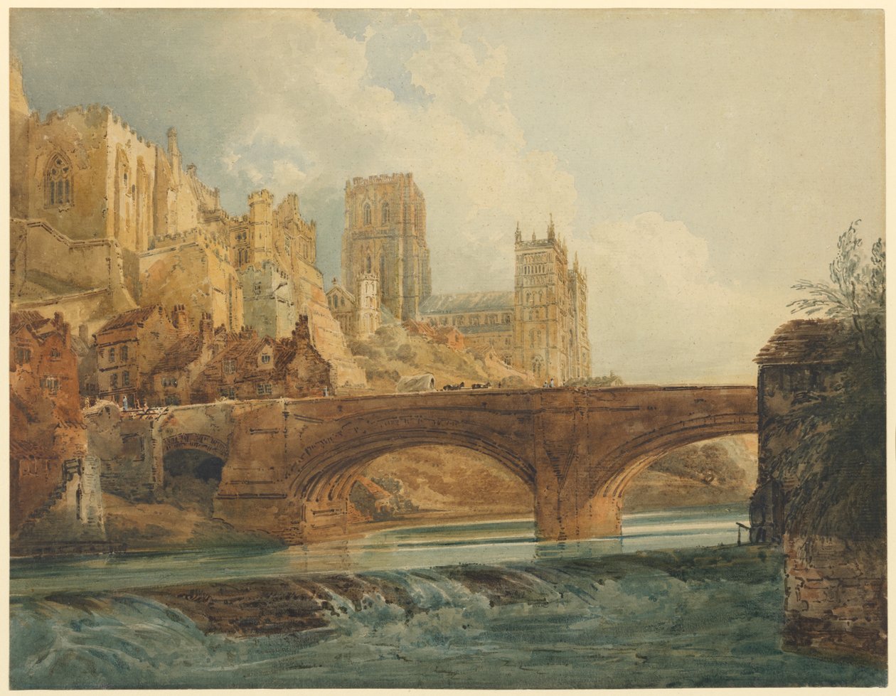 Durham Kathedrale und Schloss von Thomas Girtin