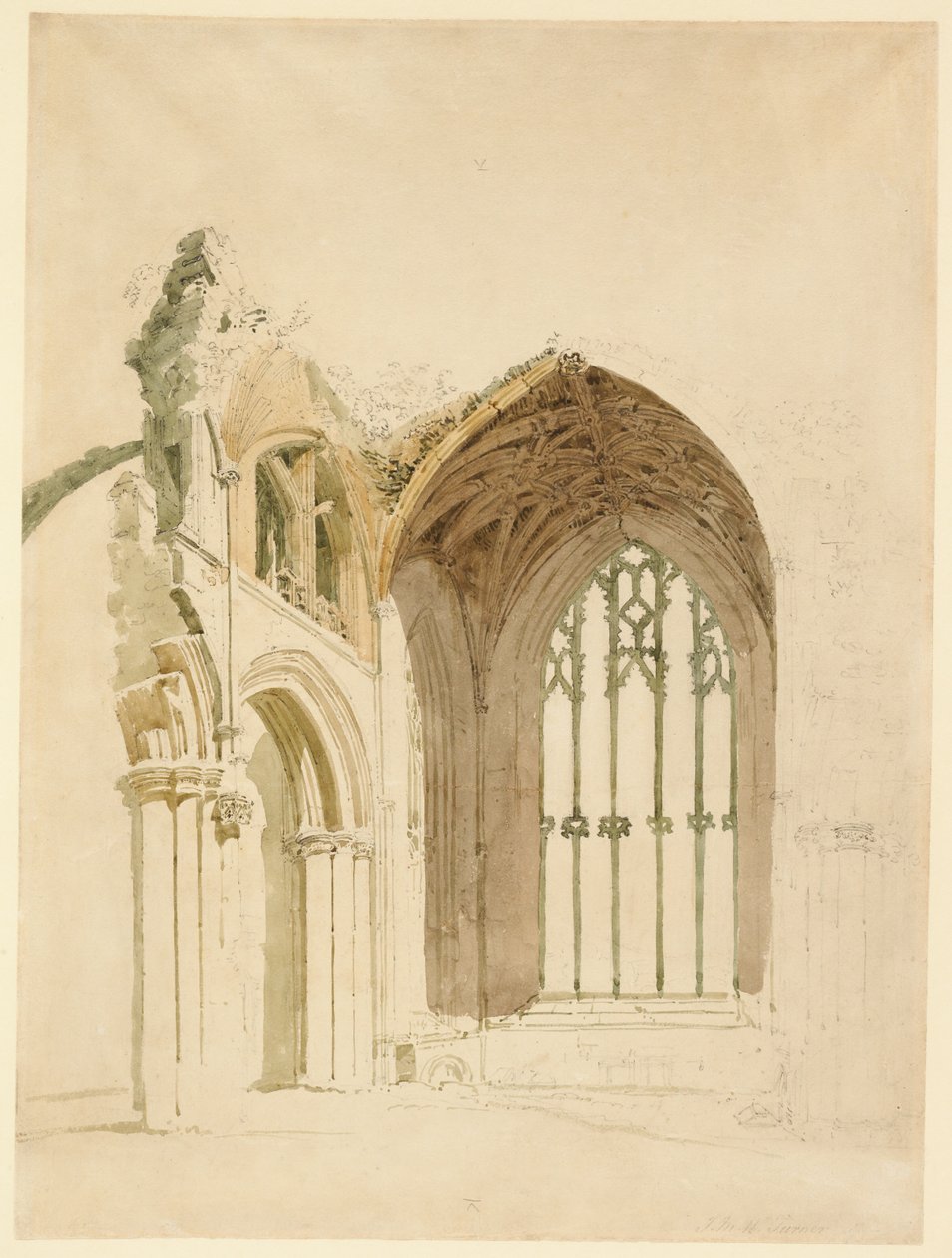 Melrose Abbey: Das Ostfenster von Thomas Girtin