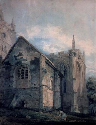 Das alte Beinhaus, Holy Trinity Church, Stratford-upon-Avon von Thomas Girtin
