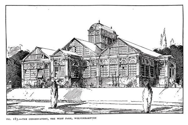Das Konservatorium, der West Park, Wolverhampton, aus 