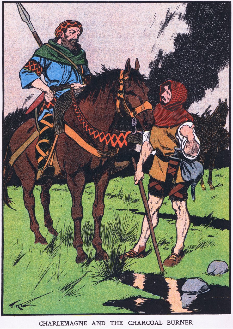 Karl der Große und der Köhler von Thomas Heath Robinson