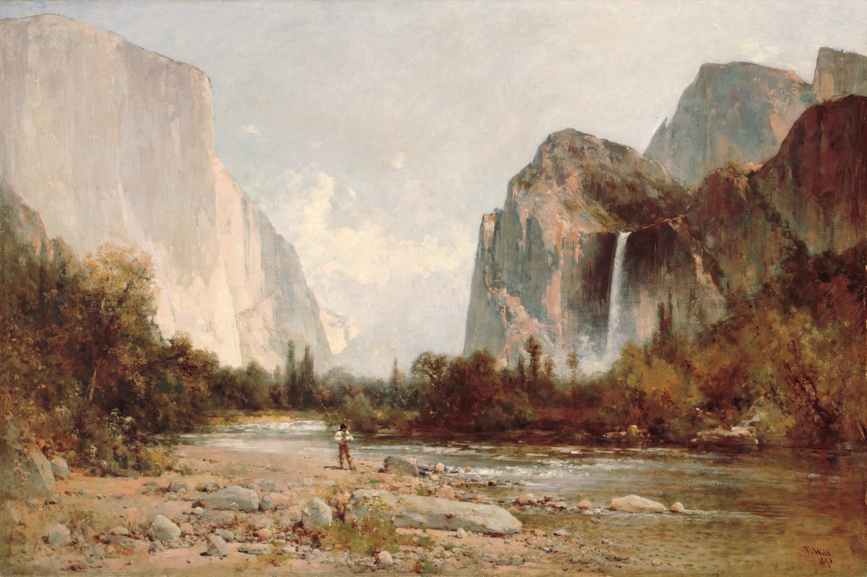 Yosemite, Bridal Veil Falls von Thomas Hill