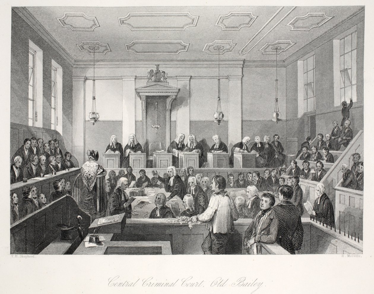 Zentrales Strafgericht am Old Bailey, aus 