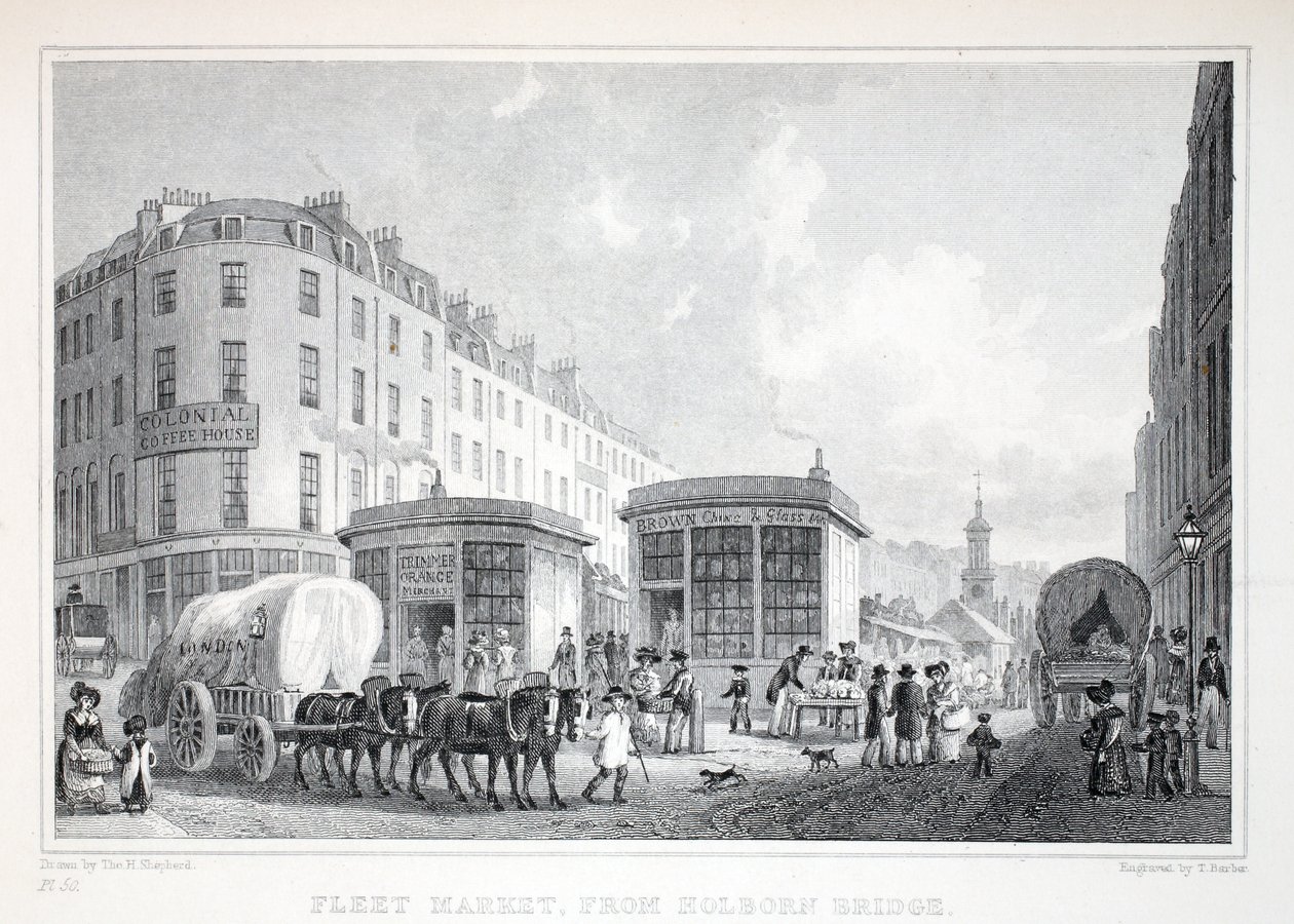 Fleet Street, von der Holborn Bridge, aus 