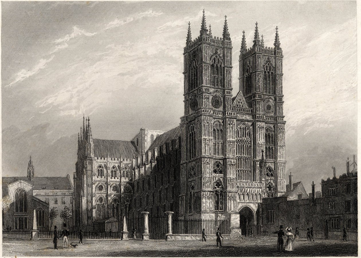London, Blick auf die Abtei von Westminster von Thomas Hosmer Shepherd