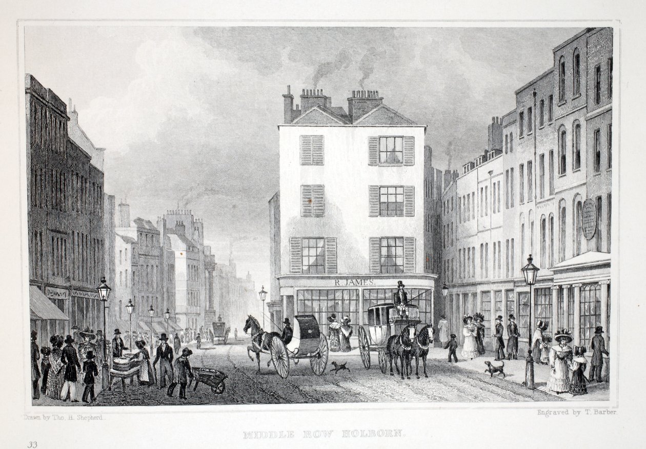 Middle Row, Holborn, aus 