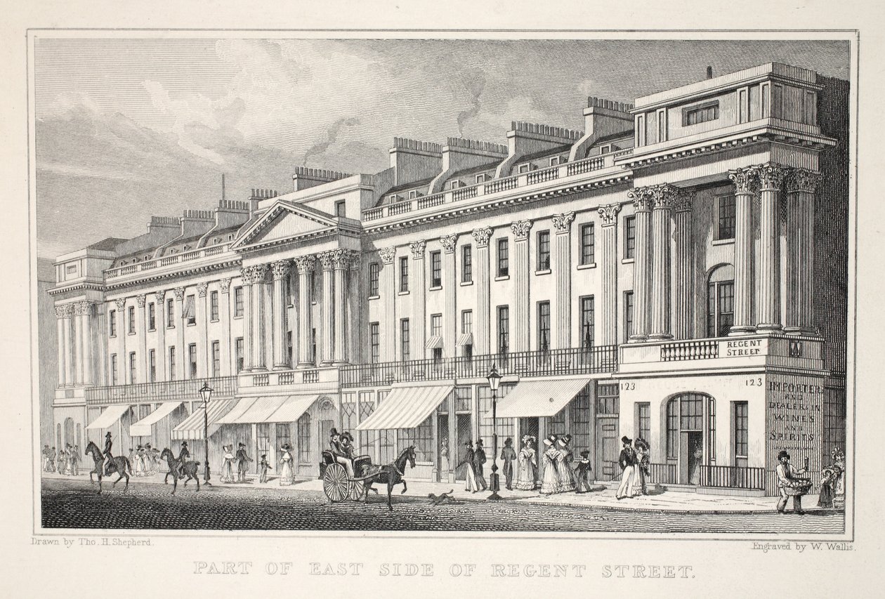 Teil der Ostseite der Regent Street, aus 