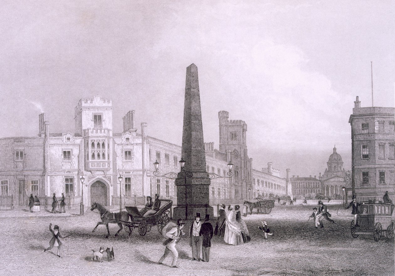 Schule für arme Blinde und Bethlehem Hospital, ca. 1851-55 von Thomas Hosmer Shepherd