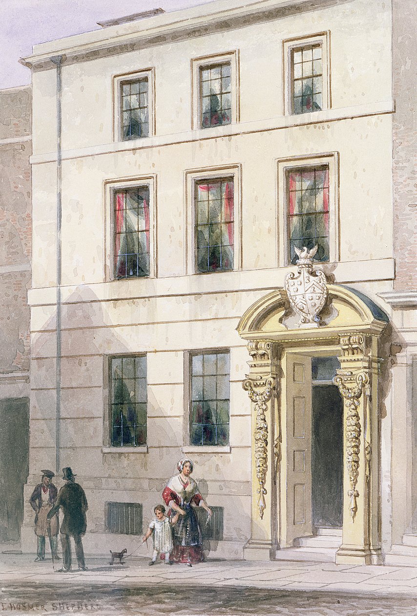Die neue Front des Painter Stainers Hall, 1850 von Thomas Hosmer Shepherd