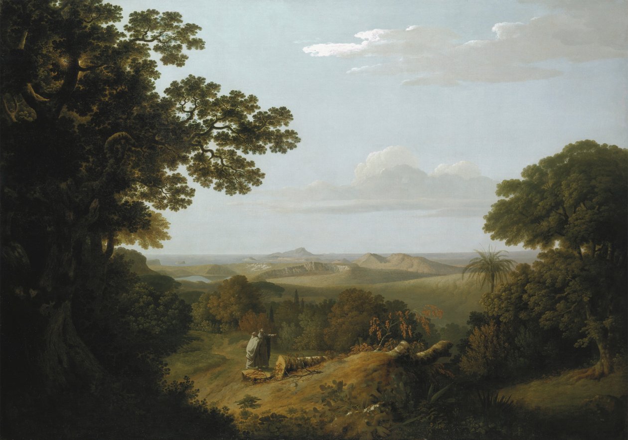Ansicht der Campi Flegrei vom Camaldolese-Kloster bei Neapel von Thomas Jones