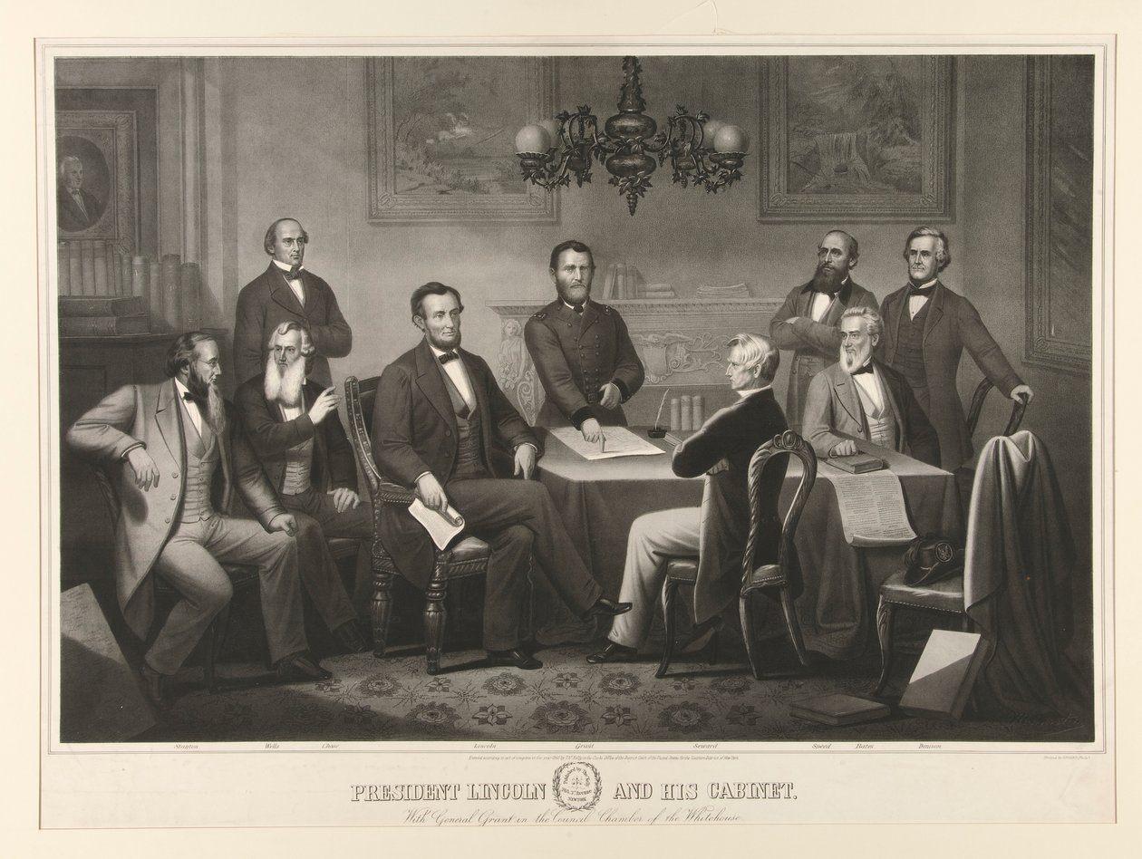 Präsident Lincoln und sein Kabinett von Thomas Kelly