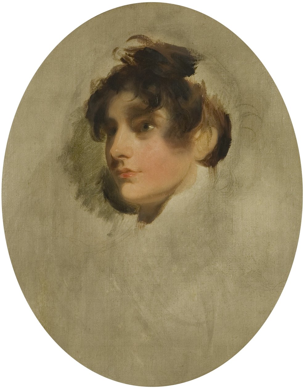 Kopf einer jungen Frau, ca. 1800-05 von Thomas Lawrence