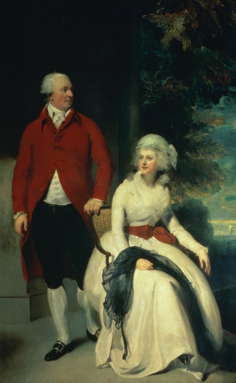 Porträt von John Julius Angerstein (1735-1823) und seiner zweiten Frau Eliza (1748/9-1800), ca. 1792 von Thomas Lawrence